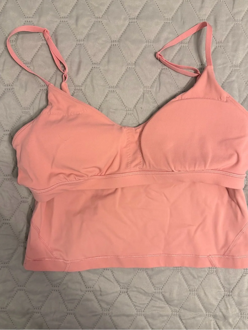 lululemon athletica Align Cropped Cami Tank Top Pink - Size 8